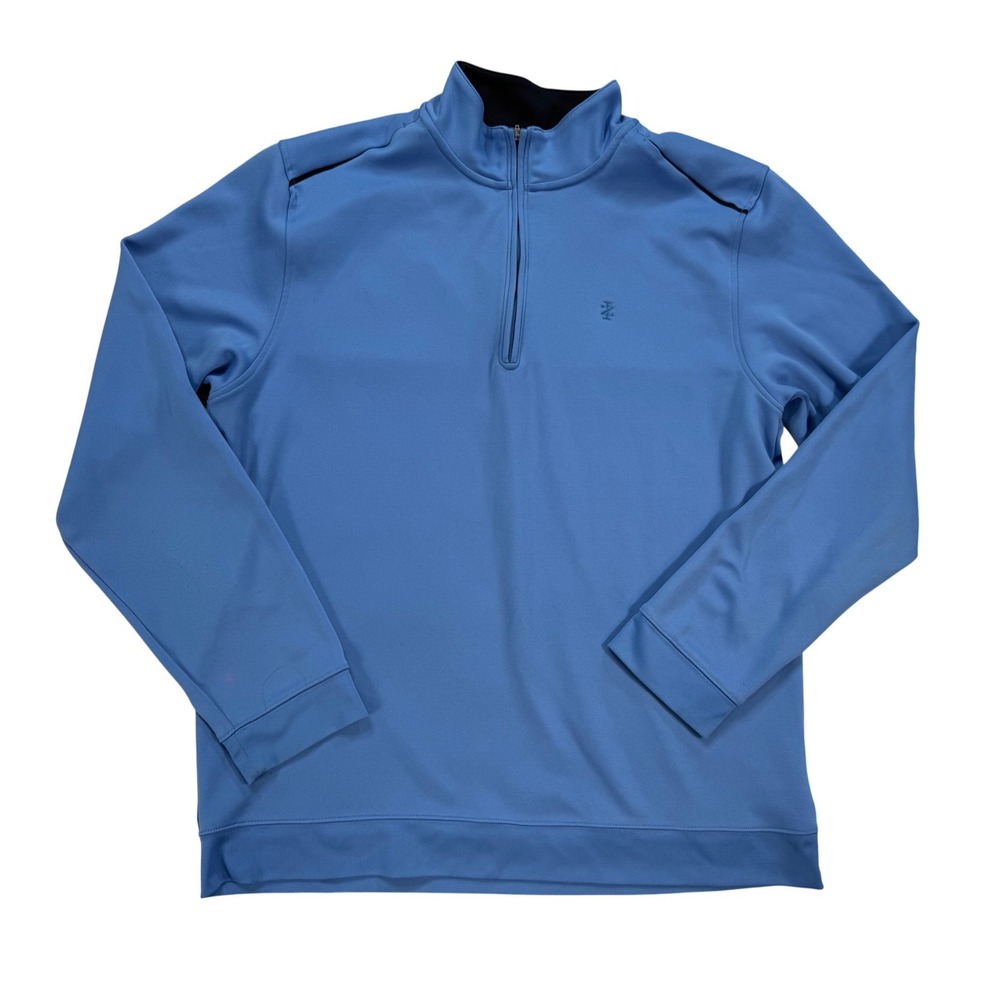 IZOD Quarter Zip Pullover Mens XL Excellent Performance Mock Neck Long Sleeve